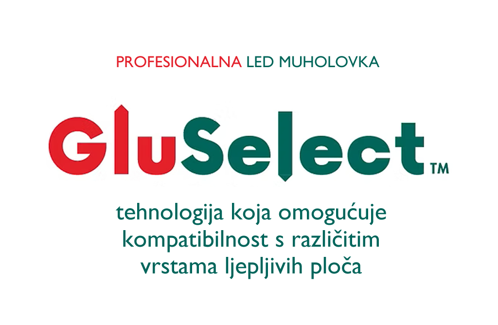 Profesionalna LED muholovka Inovus s GluSelect tehnologijom