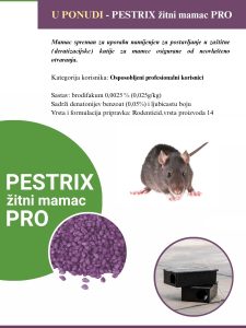 PESTRIX žitni mamac PRO - profesionalni rodenticid